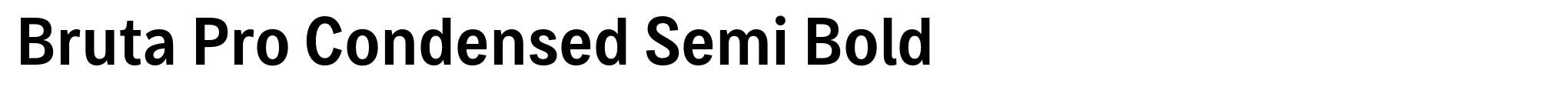 Bruta Pro Condensed Semi Bold image
